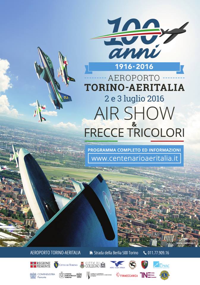 Maurizio Cheli locandina Aeroporto Torino Aeritalia